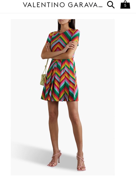 Valentino Garavani Dresses & Skirts - Valentino Rainbow Chevron Dress